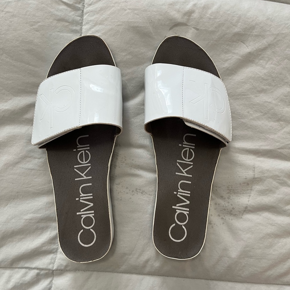 Calvin Klein patent slides